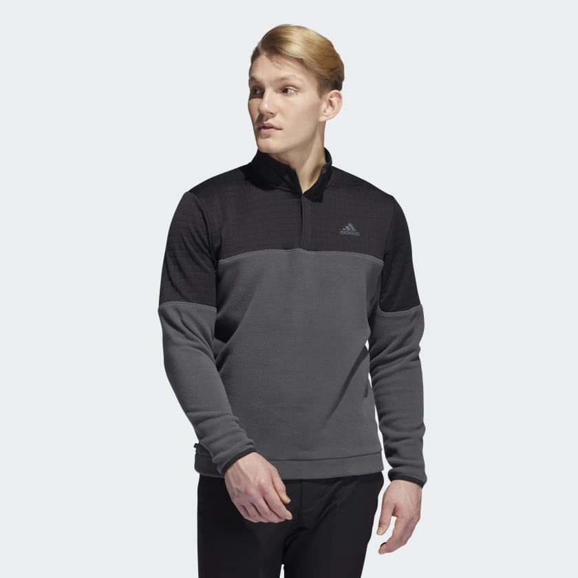Adidas ZIP Four Golf Sweatshirt In Recycled Fleece For Performance