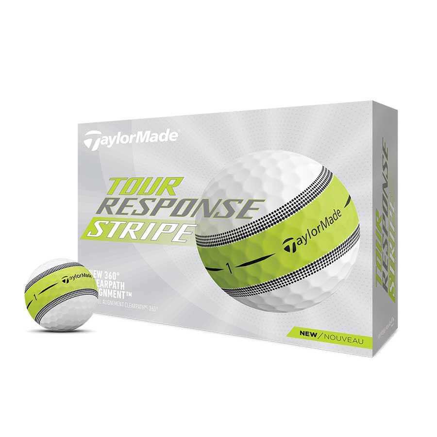 TaylorMade TM22 Tour Response Stripe Multicolor Ball For Precision And Distance