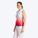 Nivo Polo Sans Manches Summer Mock Pour Femme Golf Performance