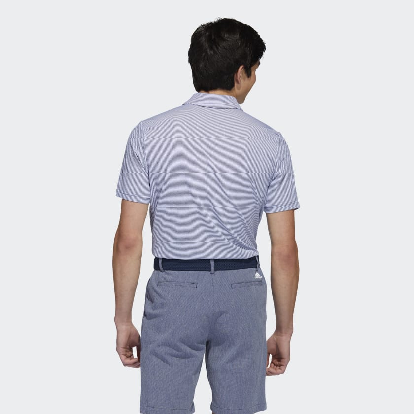 Adidas Polo Ottoman Pencil Stripe Performance