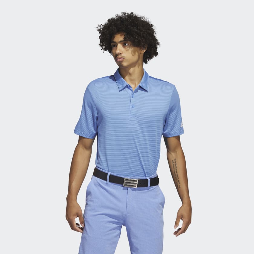 Adidas Polo Ottoman Pencil Stripe Performance