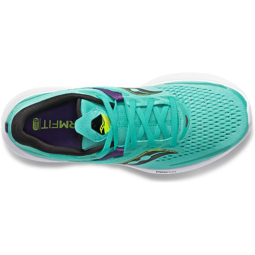 Saucony Ride 15 Women Shoe Cushioning PWRRUN Plus Plush Sockliner