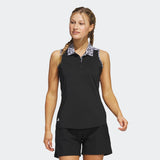 Adidas Ultimate 365 Polo Sans Manches Imprimé Pour Femme Élégant