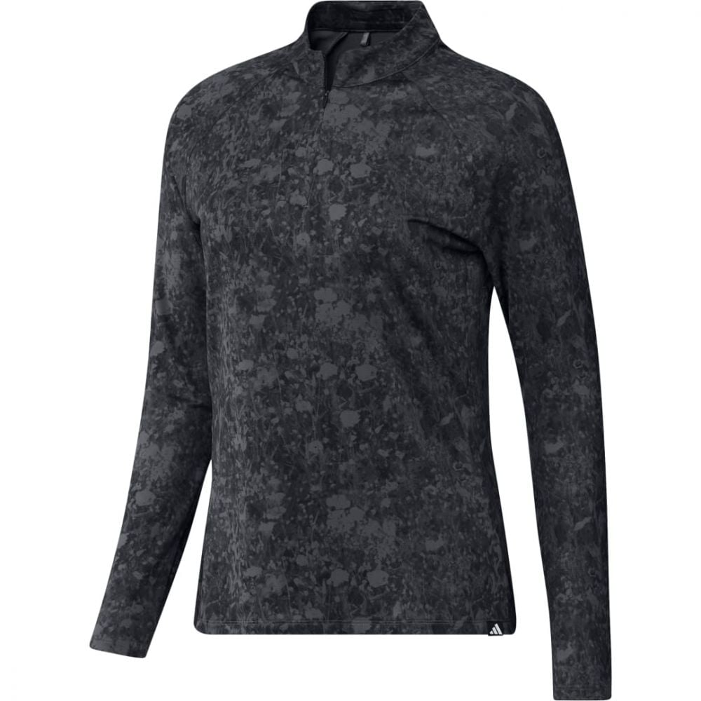 Adidas Printed Long Sleeve Performance Polo