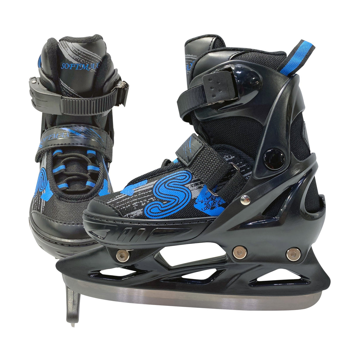 Softmax Adjustable Ice Skates for Children Four Comfortable Sizes