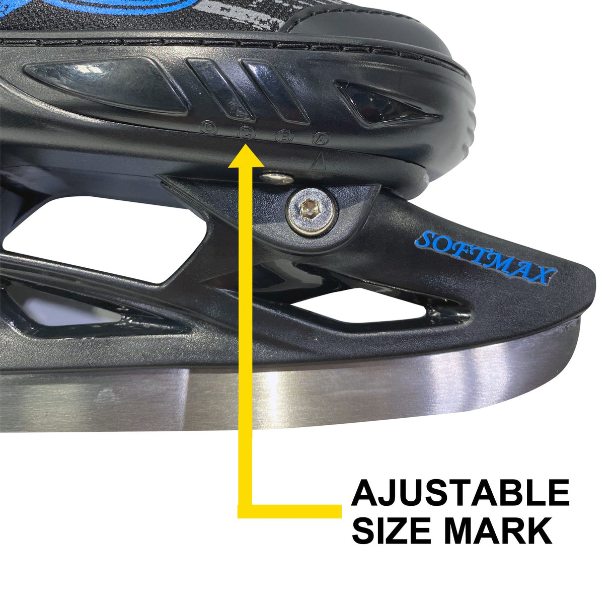 Softmax Adjustable Ice Skates for Children Four Comfortable Sizes