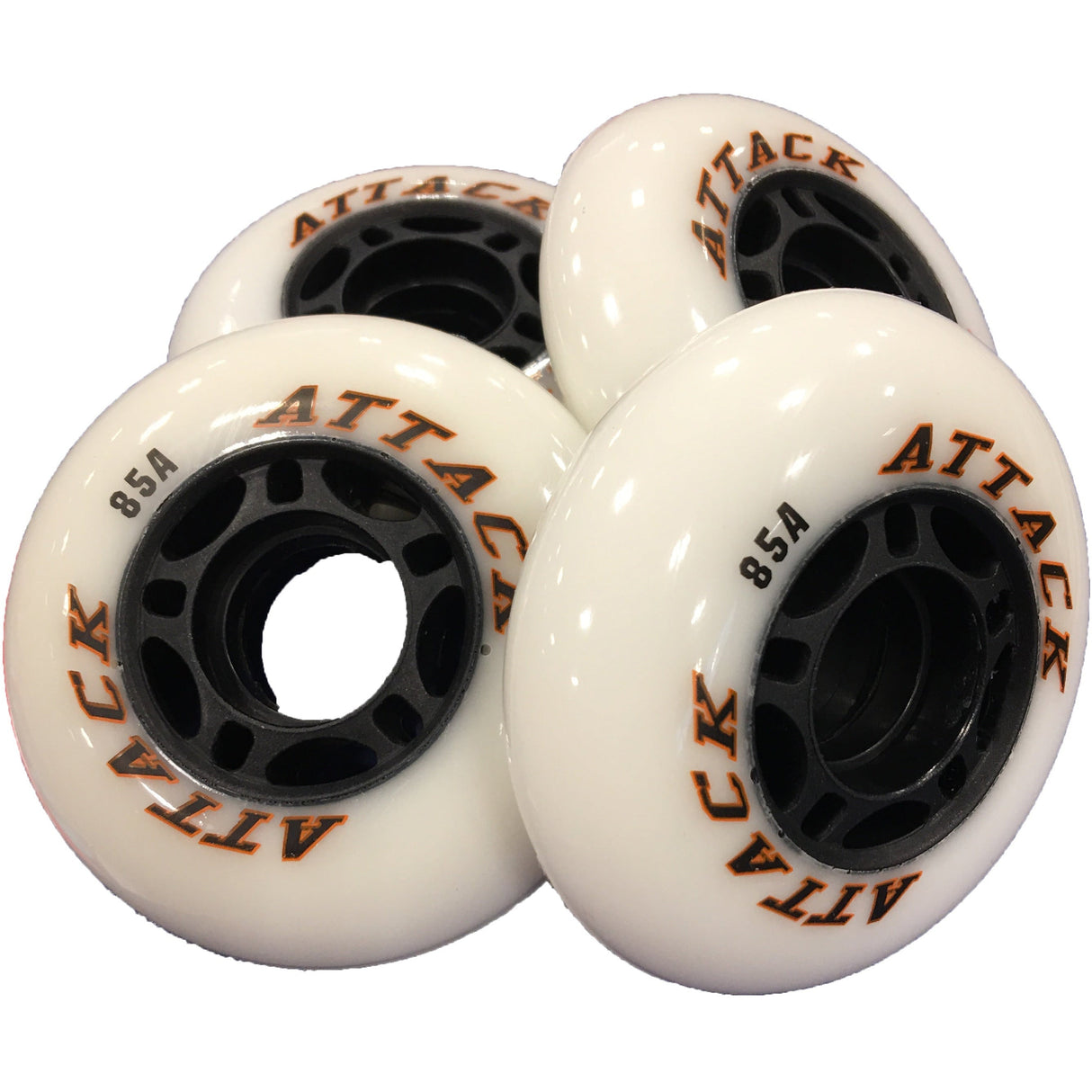 Attack Inline Wheels 85A Set of 4 For Reliable Endurance Skates
